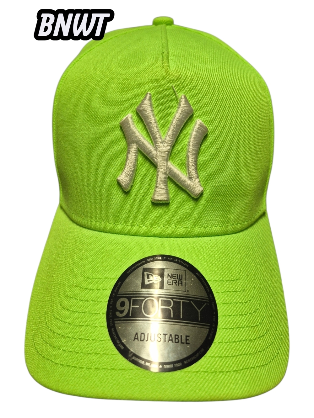 BNWT New Era 9FORTY Adjustable Snap Back Neon Green Yankees Cap